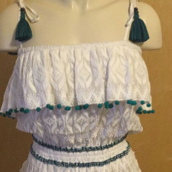 TALITHA Tonal Embroidered Asymmetric-Ruffle Maxi - Picture 4 of 8